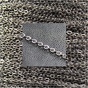 Chain-Gunmetal - 3 (1 metre)